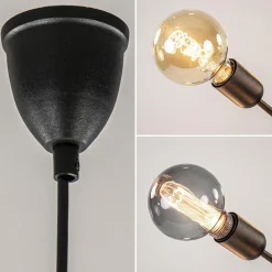 Straluma 6-Lichts hanglamp zwart exclusief lichtbron><noscript><img width=