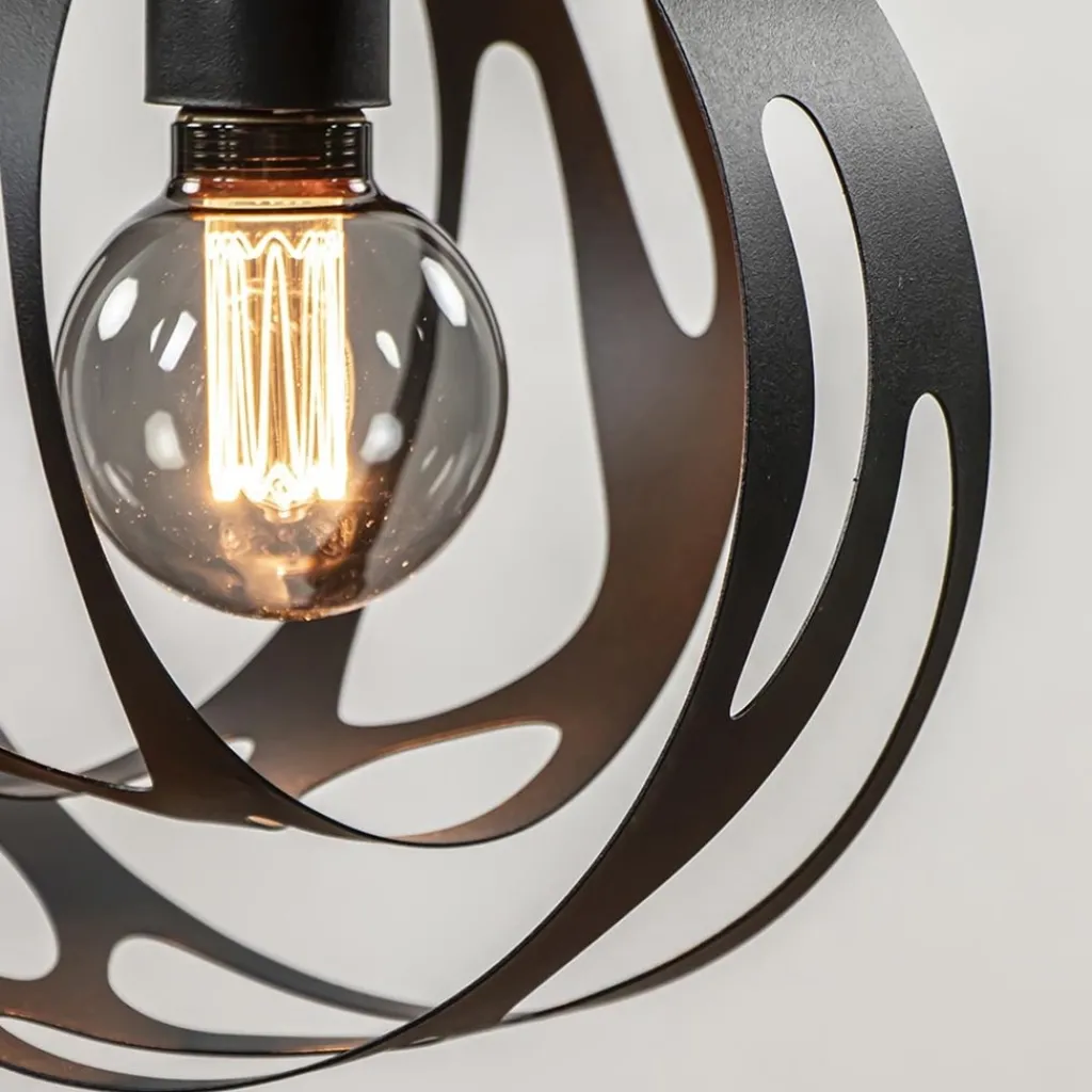 Straluma 3-Lichts hanglamp zwart met ronde kappen> Eettafellampen|Eetkamerverlichting