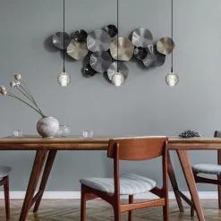 Straluma 3-Lichts hanglamp zwart met helder glazen bollen></noscript> Hanglampen|Eettafellampen