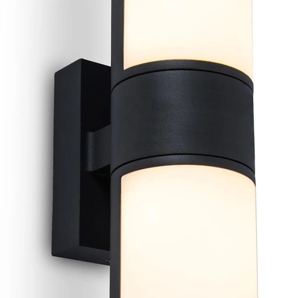 Straluma 2-Lichts LED buitenlamp verstelbaar zwart aluminium> Wandlampen|Buitenlampen