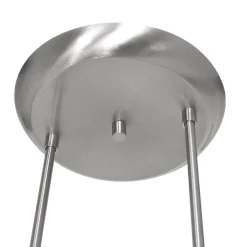 Straluma 4-Lichts LED hanglamp staal met witte schotels dimbaar></noscript> Hanglampen|Eettafellampen