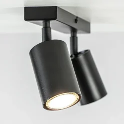 Straluma 2-Lichts opbouwspot GU10 mat zwart></noscript> Opbouwspots|Woonkamerlampen