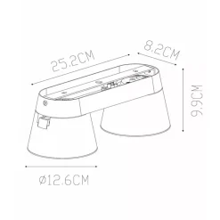 Straluma 2-Lichts opbouwspot wit GU10-ES111 verstelbaar></noscript> Plafondlampen|Opbouwspots