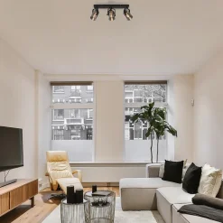 Straluma 3-Lichts plafondlamp mat zwart met smoke glazen kappen></noscript> Slaapkamerlampen|Keukenverlichting