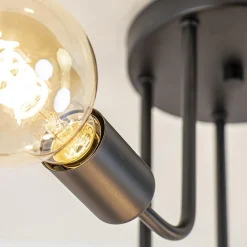 Straluma 5-Lichts plafondlamp pendel mat zwart excl lichtbronnen><noscript><img width=