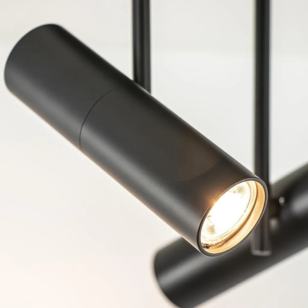 Straluma 2-Lichts ronde opbouwspot met cilinders zwart> Opbouwspots|Woonkamerlampen