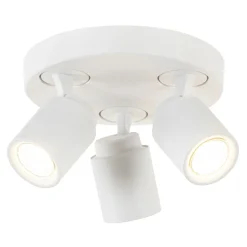 Straluma 3-Lichts ronde plafondspot wit verstelbaar> Opbouwspots|Woonkamerlampen
