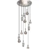 Straluma 12-Lichts videlamp silverleaf met chroom excl lichtbronnen> Hanglampen|Videverlichting