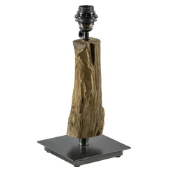 Straluma Light & Living lampvoet Siji metaal met hout> Tafellampen|Lampenvoeten