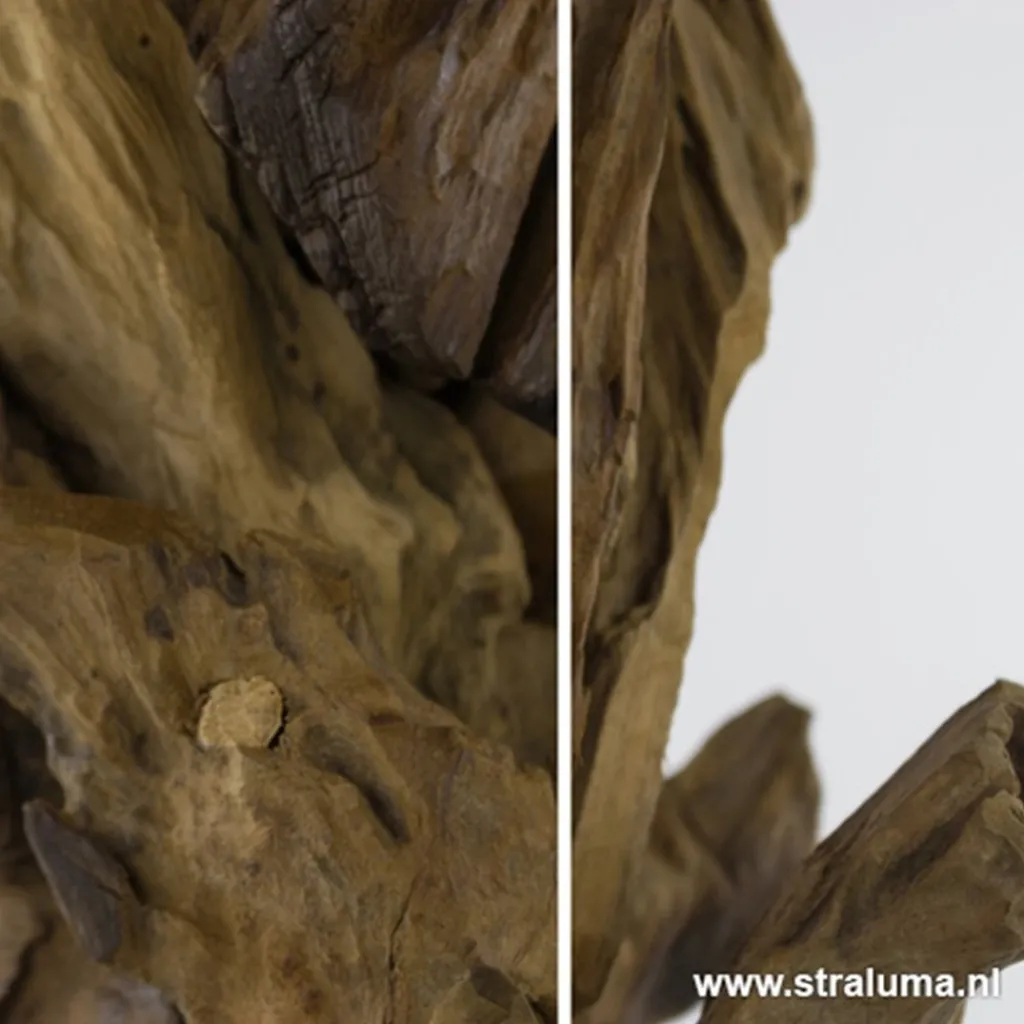 Straluma Light & Living lampvoet hout + zwart> Lampenvoeten|Light and Living