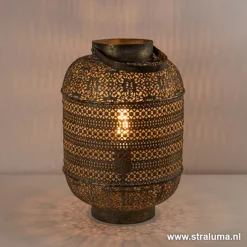 Straluma Light & Living lantaarn-tafellamp Udupi> Light and Living|Woonkamerlampen