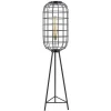Straluma Light & Living vloerlamp Toah zwart met antiek brons> Vloerlampen|Driepoot lampen