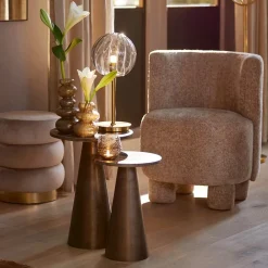 Straluma Light and Living bijzettafel Ynez bruin marmer 29x43 cm><noscript><img width=