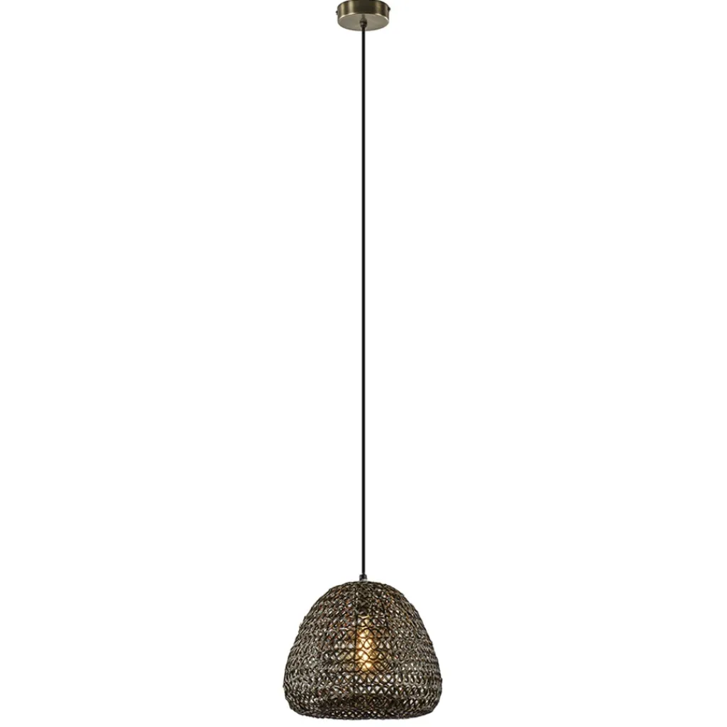 Straluma Light and Living hanglamp Finou klein antiek brons> Hanglampen|Light and Living