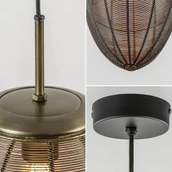 Straluma Light and Living hanglamp Yaelle antiek brons met zwart><noscript><img width=