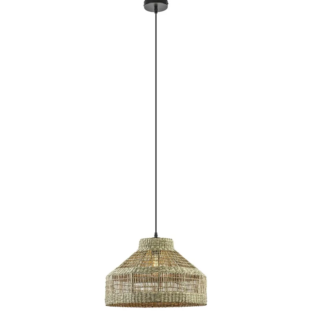 Straluma Light and Living hanglamp Latika zeegras naturel> Light and Living|Woonkamerlampen