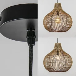 Straluma Light and Living hanglamp Pacino donker rotan><noscript><img width=