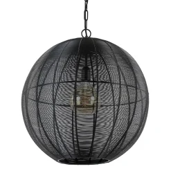 Straluma Light and Living hanglamp Amarah rond mat zwart> Eettafellampen|Draadlampen