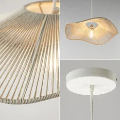 Straluma Light and Living hanglamp Rafa crème 50 cm><noscript><img width=