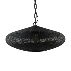 Straluma Light and Living hanglamp Bahoto mat zwart 51 cm> Hanglampen|Eettafellampen
