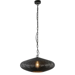Straluma Light and Living hanglamp Bahoto mat zwart 51 cm> Hanglampen|Eettafellampen