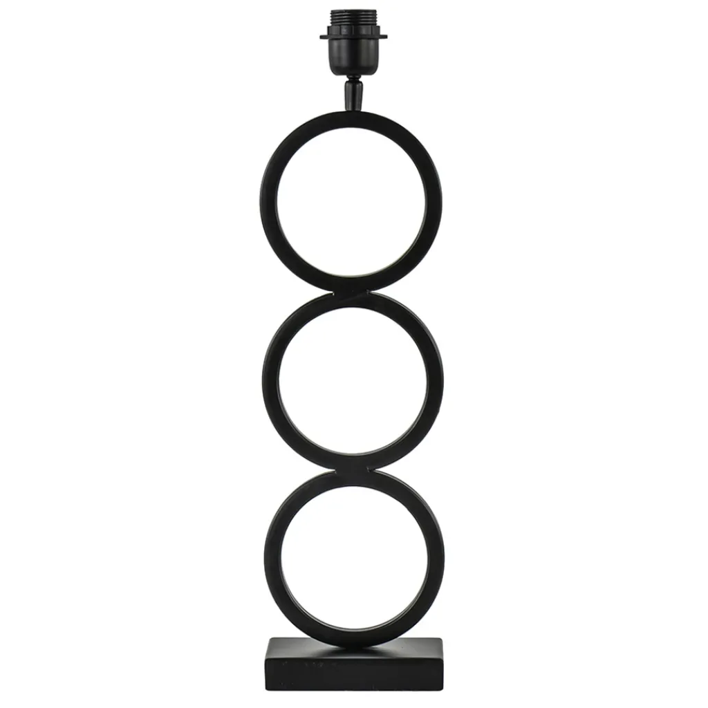 Straluma Light and Living Lampvoet Stelios mat zwart> Lampenvoeten|Light and Living