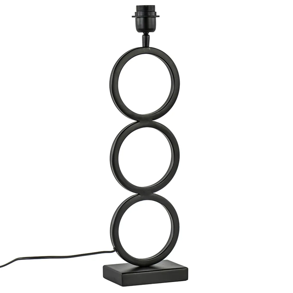 Straluma Light and Living Lampvoet Stelios mat zwart> Lampenvoeten|Light and Living