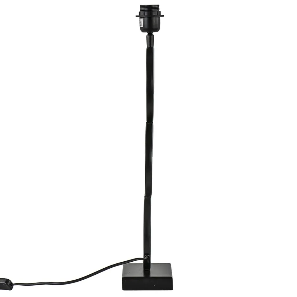 Straluma Light and Living Lampvoet Stelios mat zwart> Lampenvoeten|Light and Living