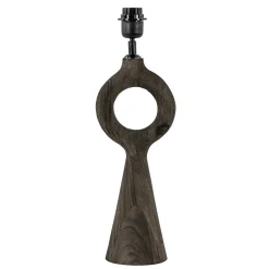 Straluma Light and Living lampvoet Sabuli donker bruin hout> Tafellampen|Lampenvoeten