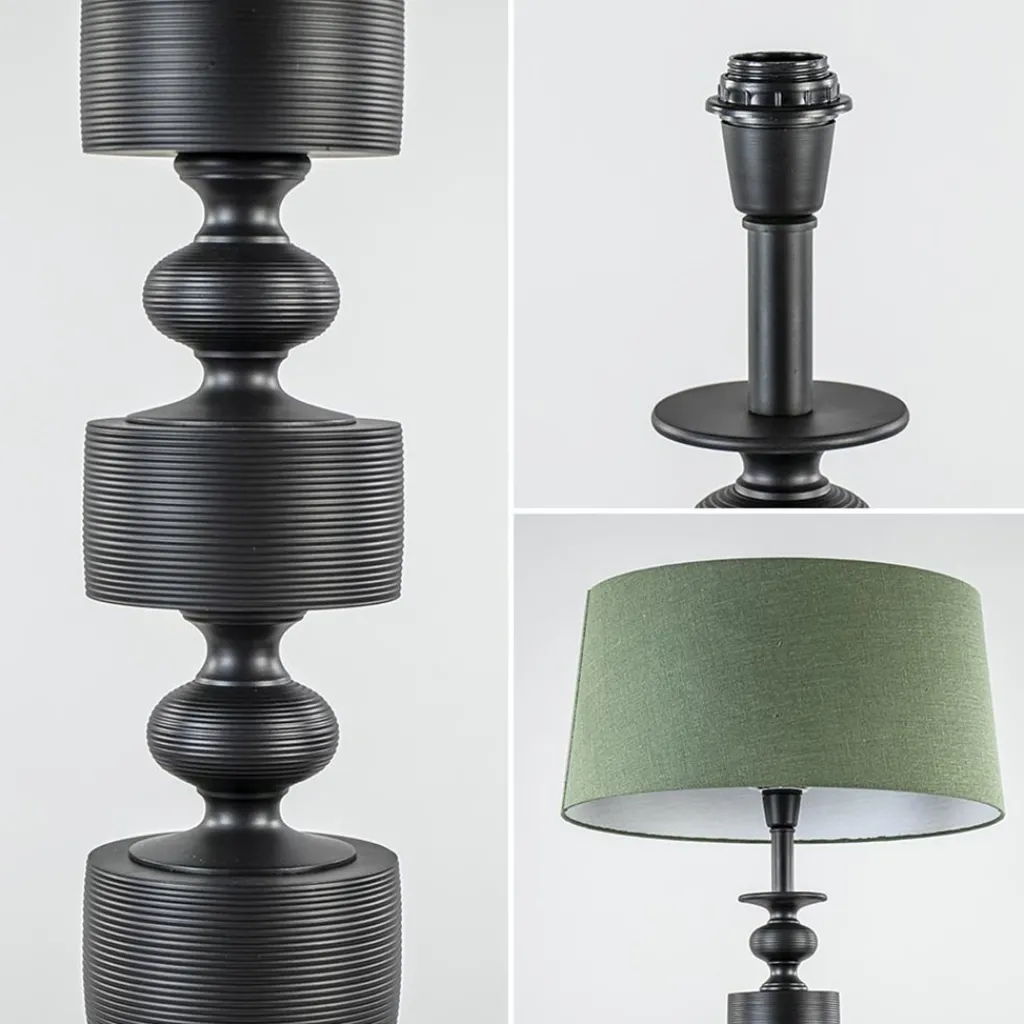 Straluma Light and Living lampvoet Gody mat zwart> Vloerlampen|Lampenvoeten