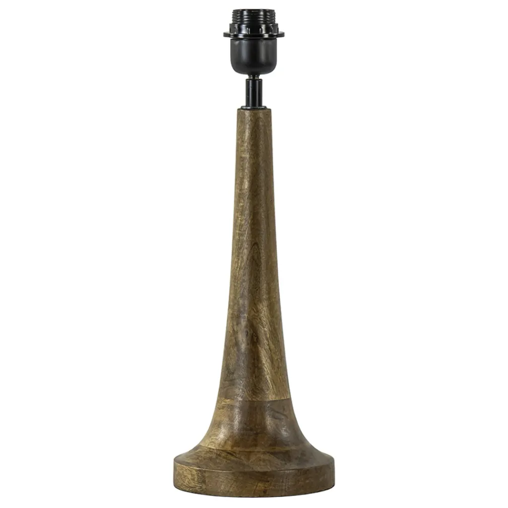 Straluma Light and Living lampvoet Jovany wood oil brown> Tafellampen|Lampenvoeten