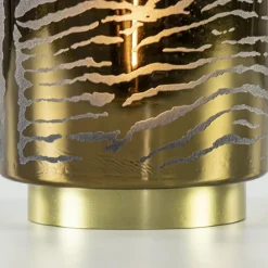 Straluma Light and living tafellamp grijs goud op batterijen Zebra><noscript><img width=