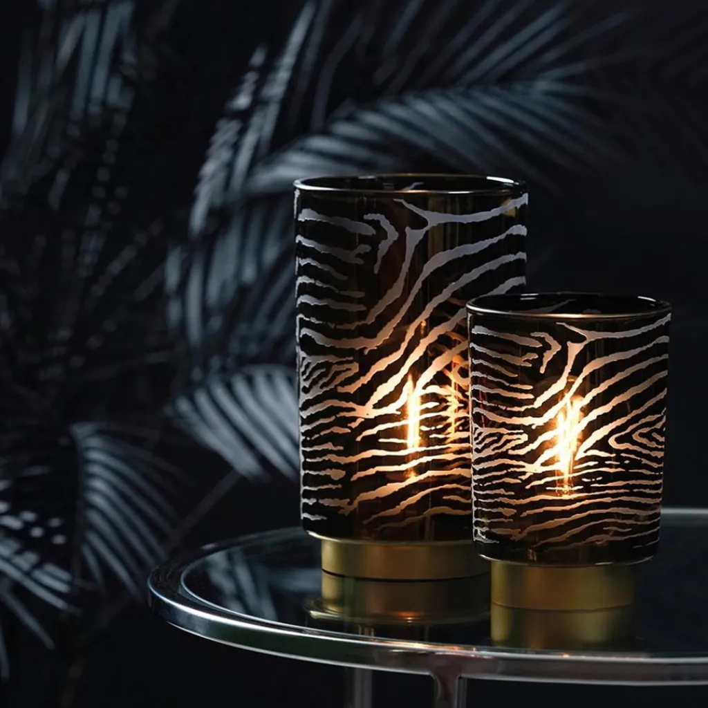 Straluma Light and living tafellamp grijs goud op batterijen Zebra> Tafellampen|Light and Living