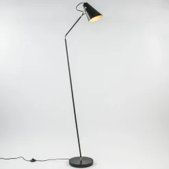 Straluma Light and Living vloerlamp Barre zwart met goud verstelbaar> Vloerlampen|Leeslampen