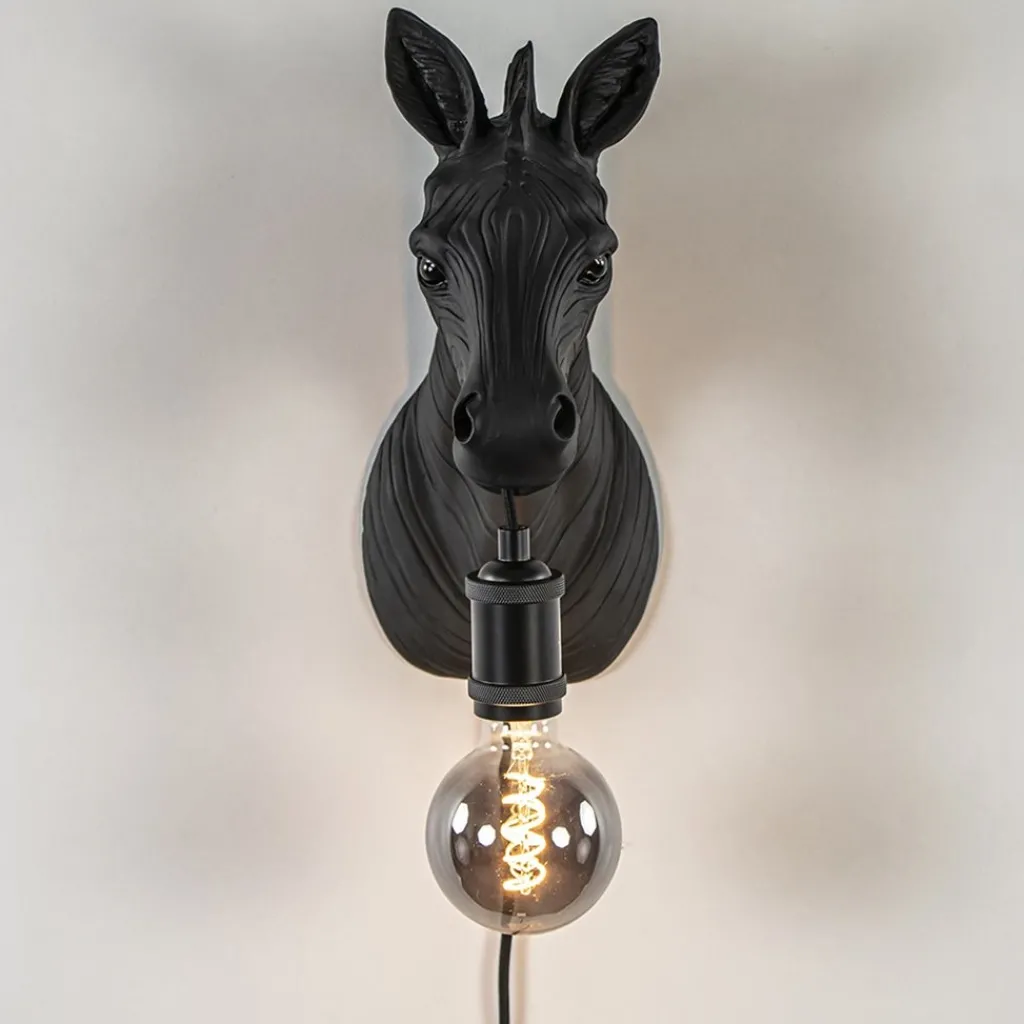 Straluma Light and Living wandlamp Zebra mat zwart> Wandlampen|Light and Living