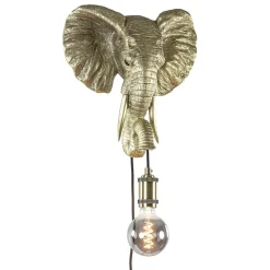 Straluma Light and Living wandlamp Elephant licht goud> Light and Living|Woonkamerlampen