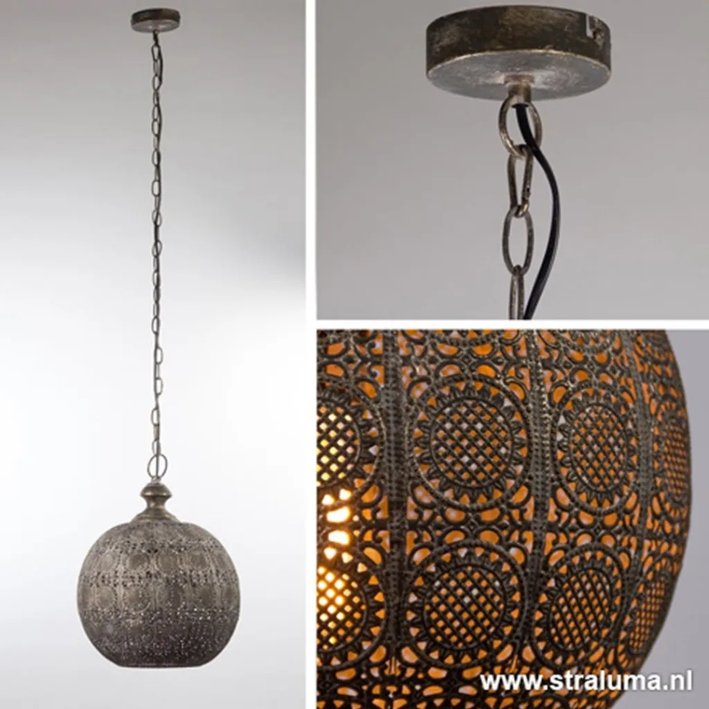Straluma Light Living hanglamp Ananya bruin-goud> Light and Living|Woonkamerlampen