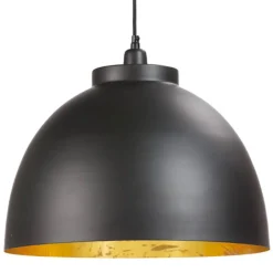 Straluma Light  Living Hanglamp Kylie zwart/goud> Eettafellampen|Light and Living