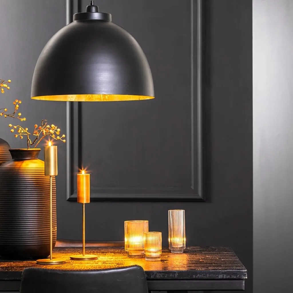 Straluma Light Living Hanglamp Kylie zwart/goud> Eettafellampen|Light and Living