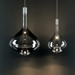 Straluma Luxe design hanglamp Sky-Fall chroom glas inclusief LED></noscript> Hanglampen|Pendel Lampen