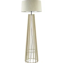 Straluma Luxe lampvoet naturel hout exclusief kap> Vloerlampen|Lampenvoeten