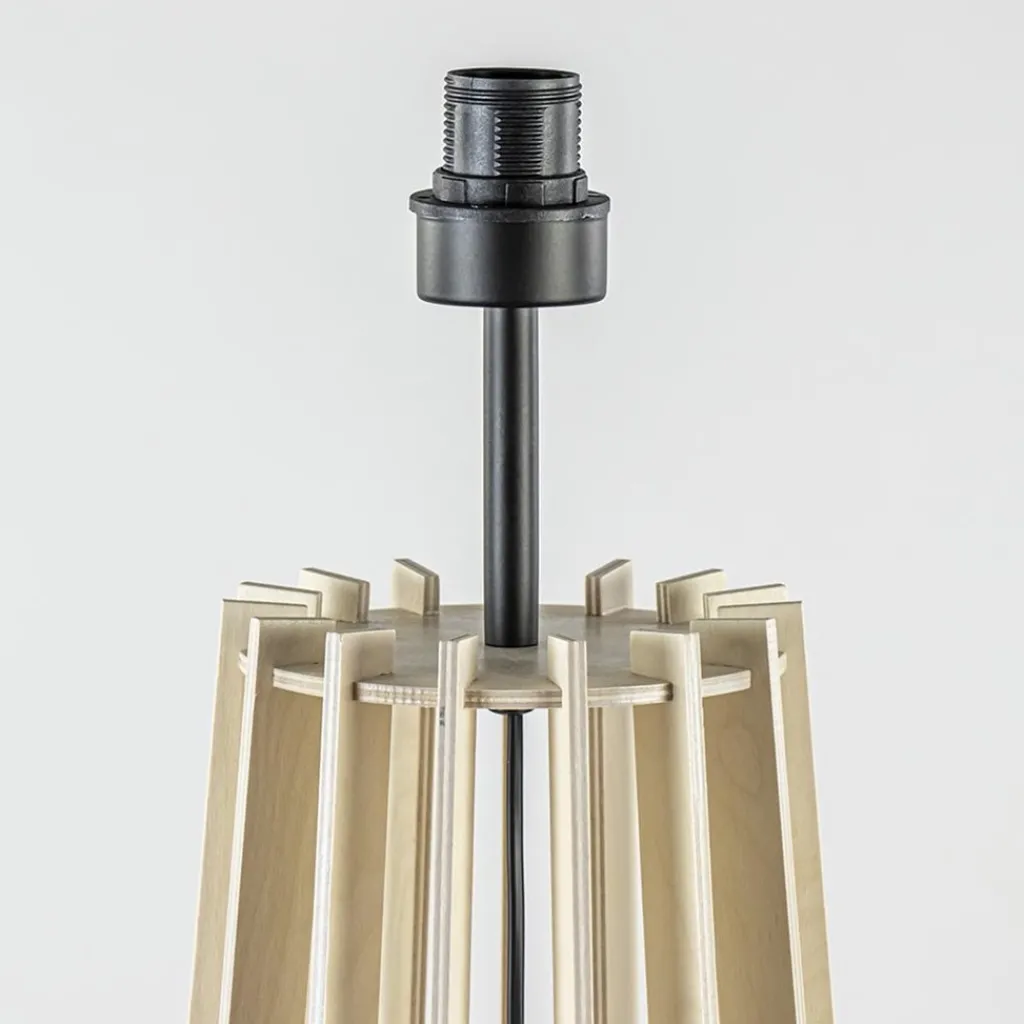 Straluma Luxe lampvoet naturel hout exclusief kap> Vloerlampen|Lampenvoeten