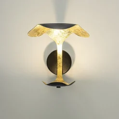 Straluma Luxe LED wandlamp zwart met goldleaf><noscript><img width=