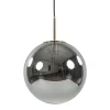 Straluma Luxe Light and Living hanglamp Medina brons met smoke glas> Light and Living|Woonkamerlampen