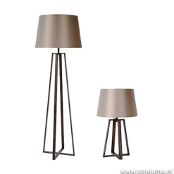 Straluma Luxe Staande lamp bruin met kap><noscript><img width=