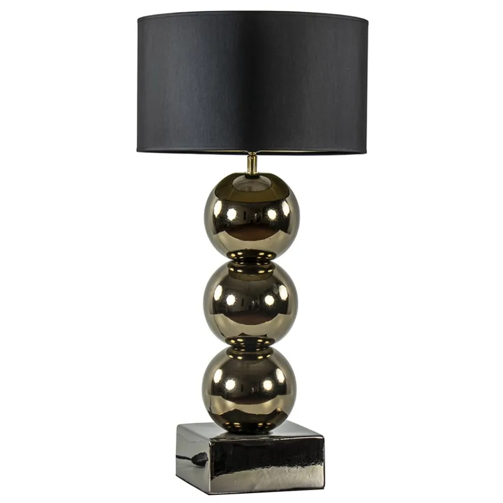 Straluma Luxe tafellamp goud inclusief kap zwart/goud> Schemerlampen|Woonkamerlampen