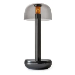 Straluma Luxe tafellamp op batterij dimbaar titanium/smoke> Tafellampen|Keukenverlichting