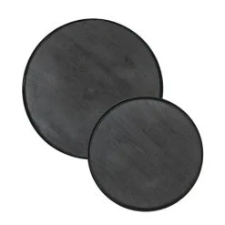 Straluma Mango houten koffietafel set van 2 zwart><noscript><img width=