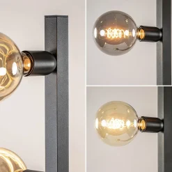Straluma Mat zwart metalen vloerlamp met E27 fittingen></noscript> Vloerlampen|Design Verlichting