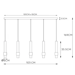 Straluma Mat zwarte design hanglamp inclusief LED><noscript><img width=